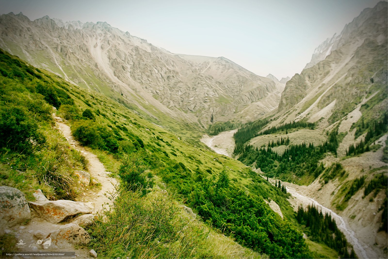 Download wallpaper Kyrgyzstan, Bishkek, mountaineering, nature free