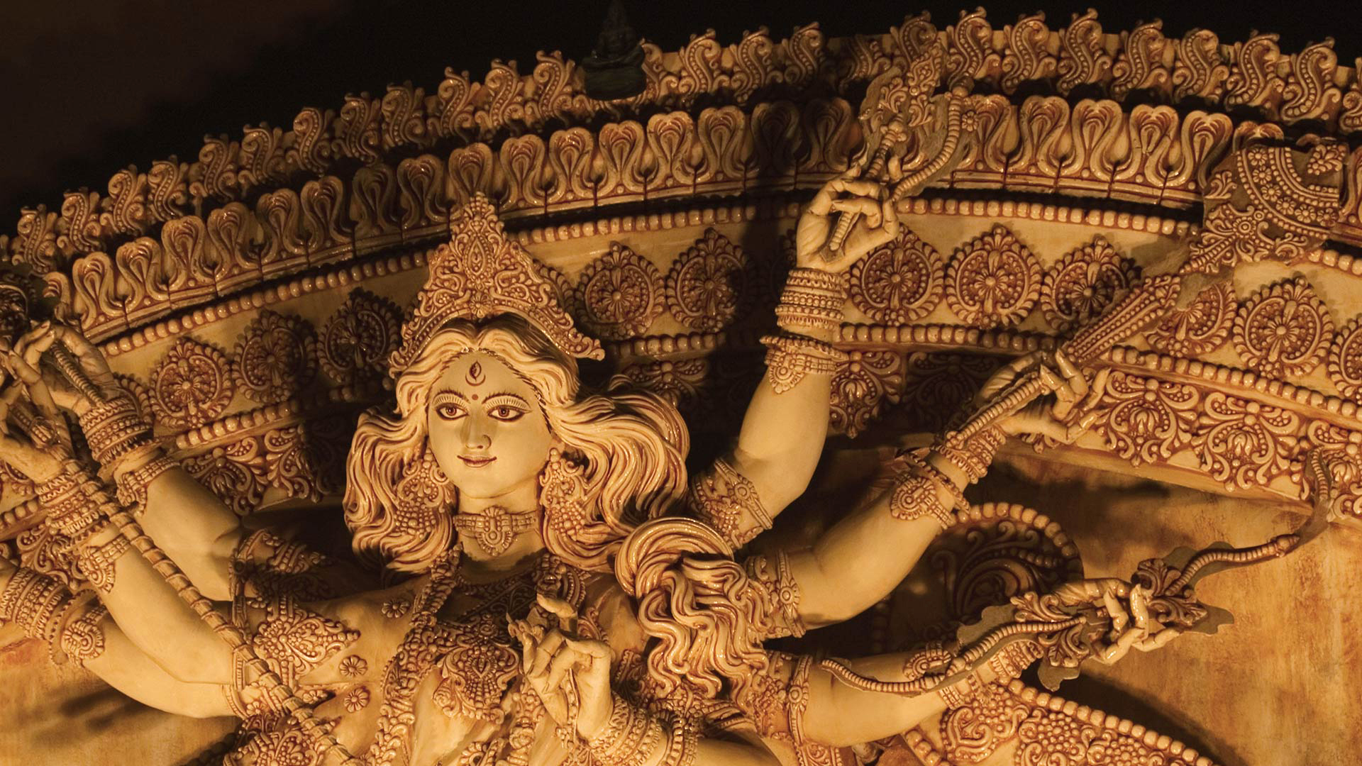 Download Wallpaper india statue idol goddess durga calcutta kolkata