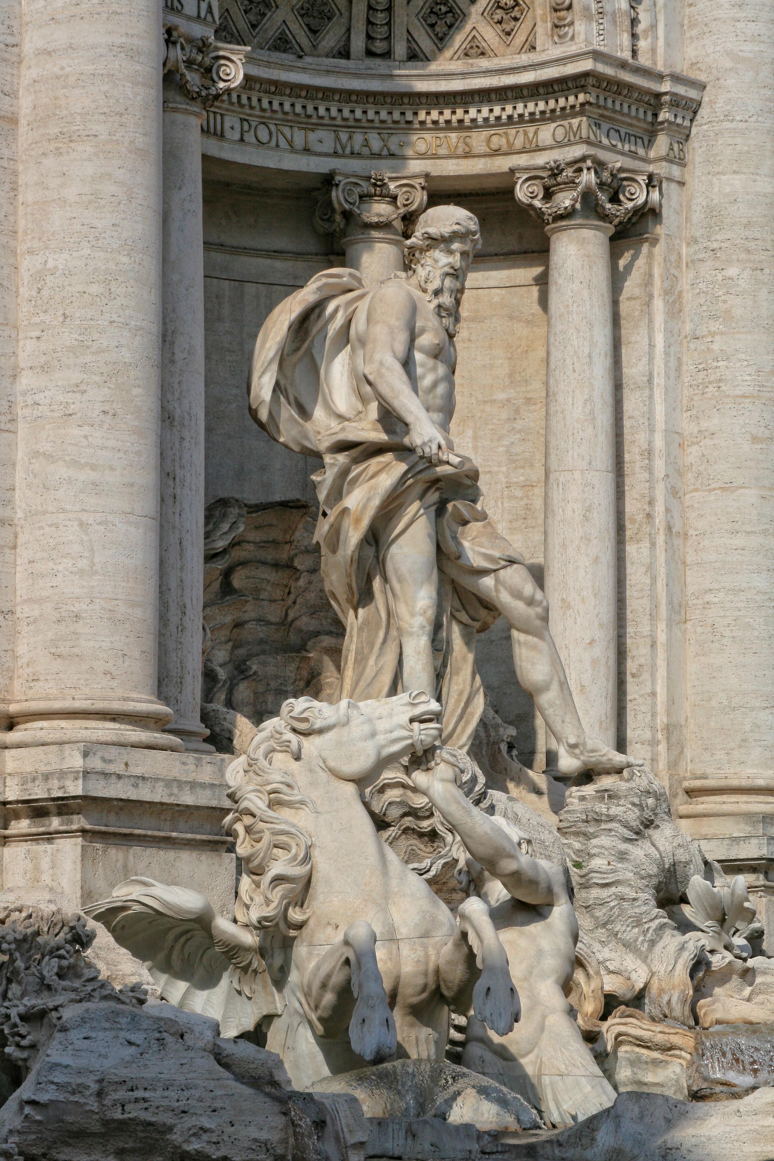 Group of Trevi Fountain Sculpture Wallpaper