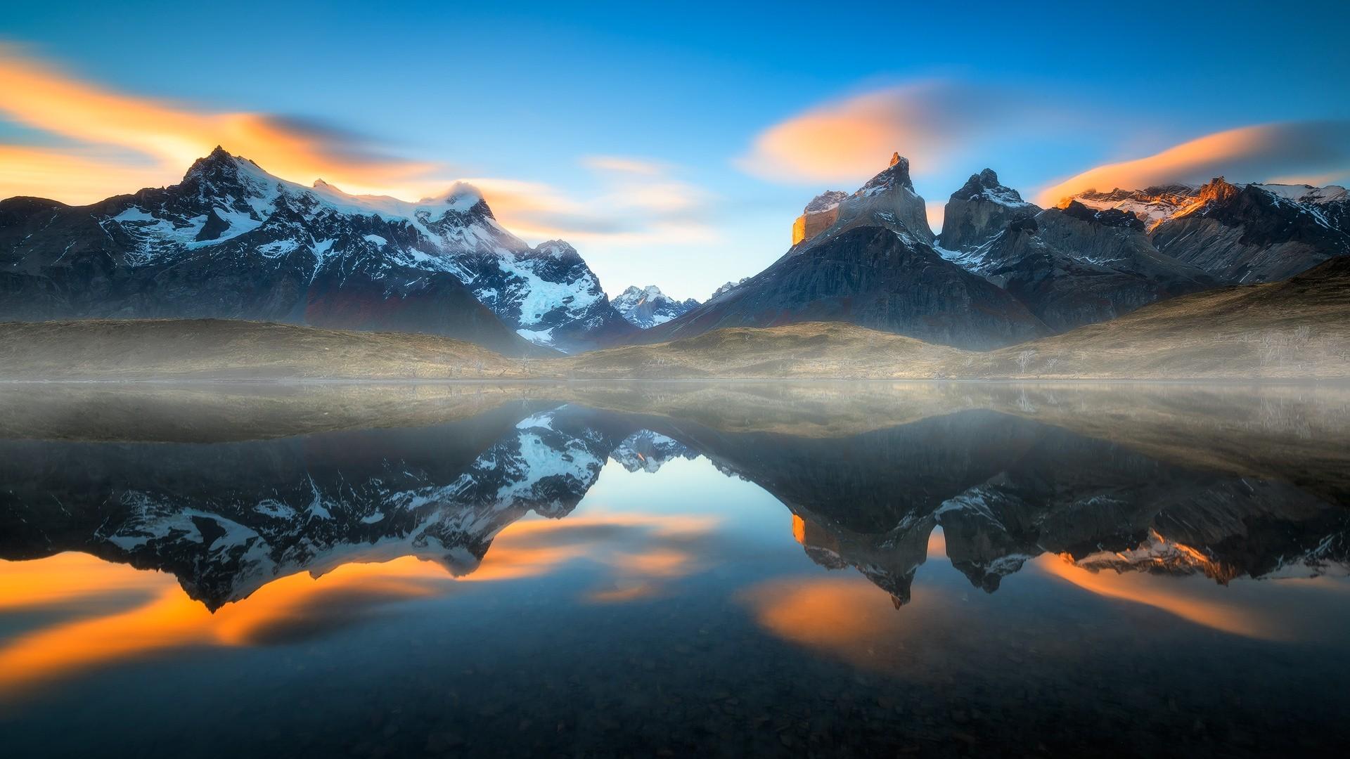 water, #mountains, #reflection, #mist, #nature, #landscape, #Chile