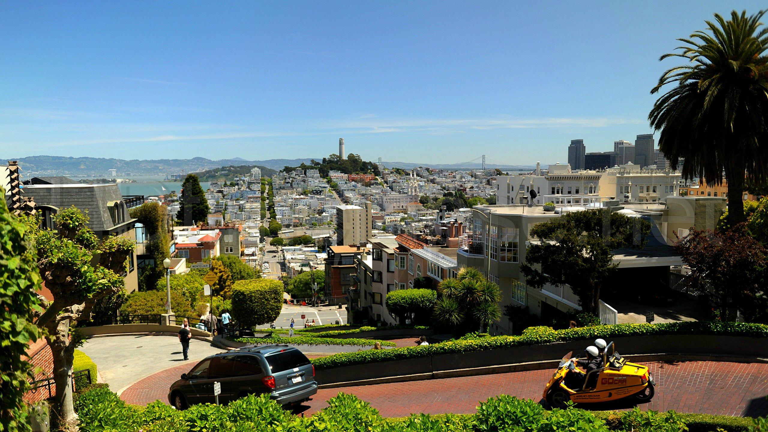 Lombard Street, San Francisco, California [2560x1440]