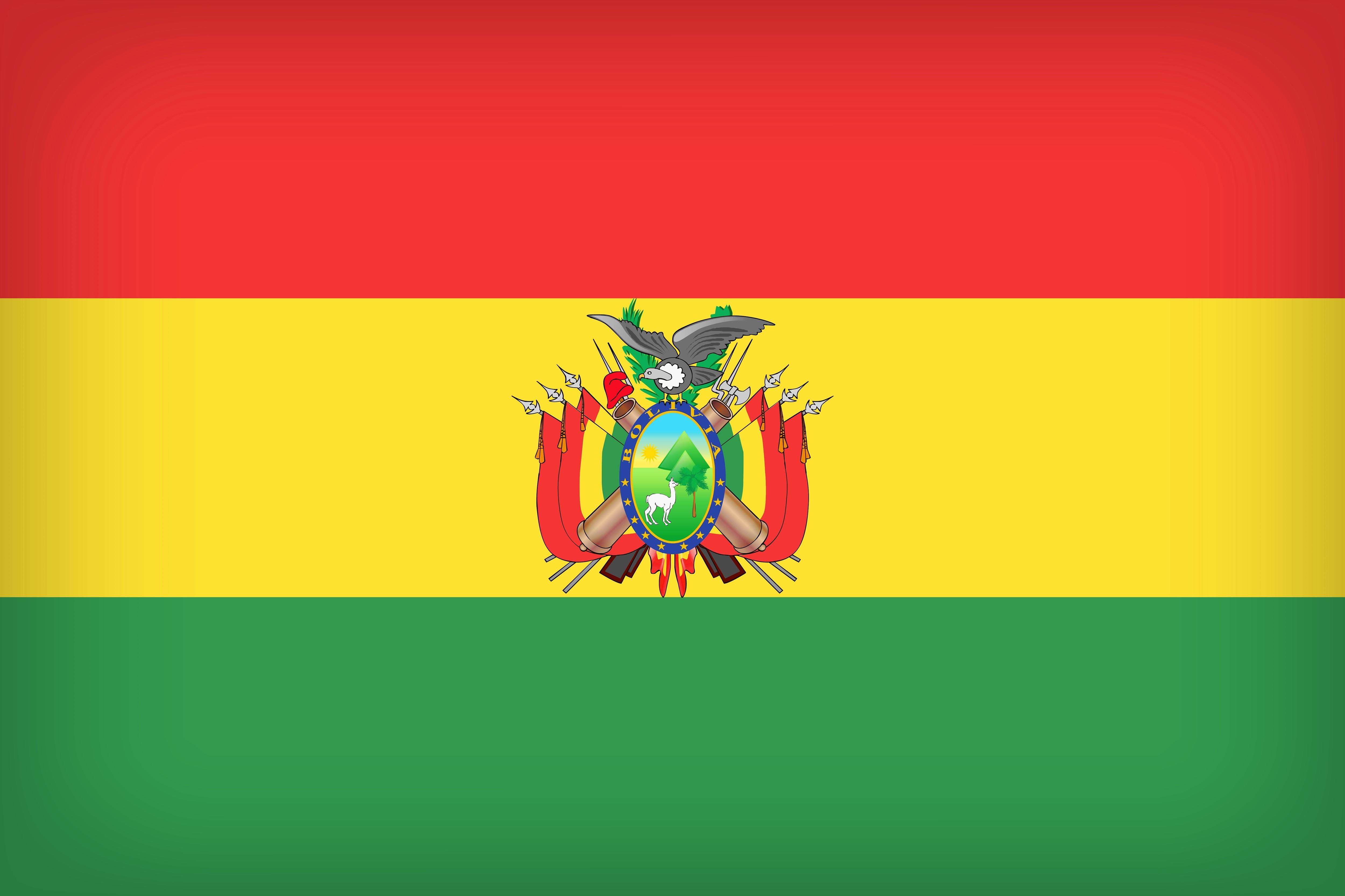 The National Flag of Bolivia 4k Ultra HD Wallpaper. Background