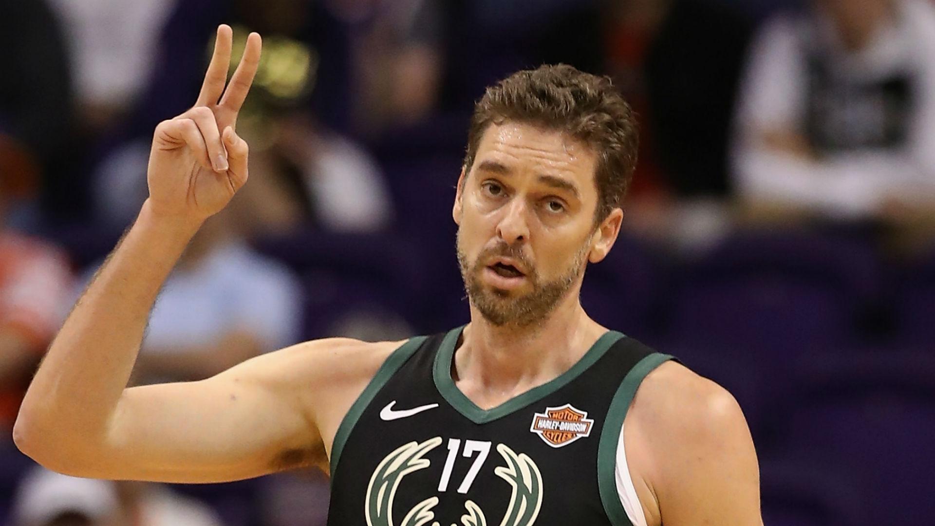 Report: Bucks' Gasol (ankle) could miss one month