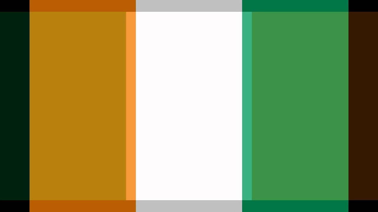 A Tribute to the flags of Ireland and Ivory Coast flags