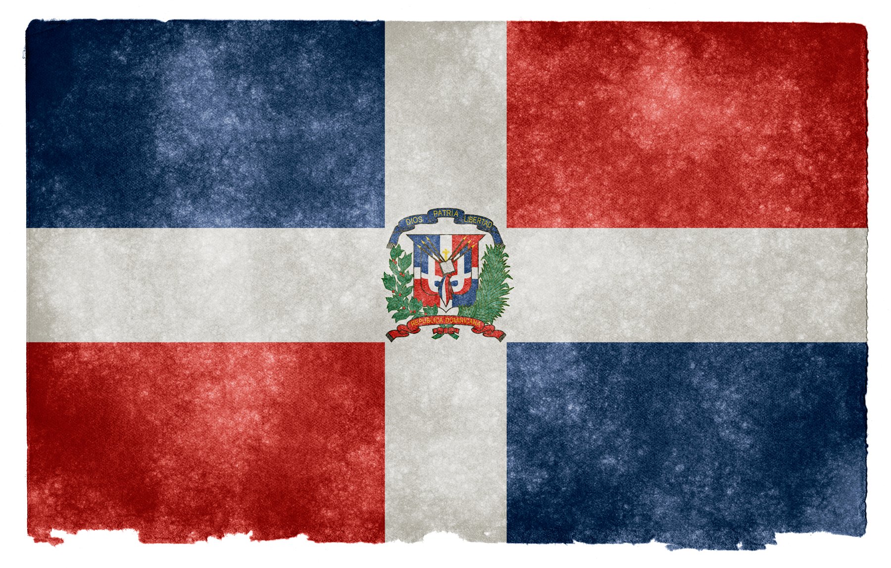 Dominican Republic Grunge Flag HD Wallpaper. Wide Screen Wallpaper