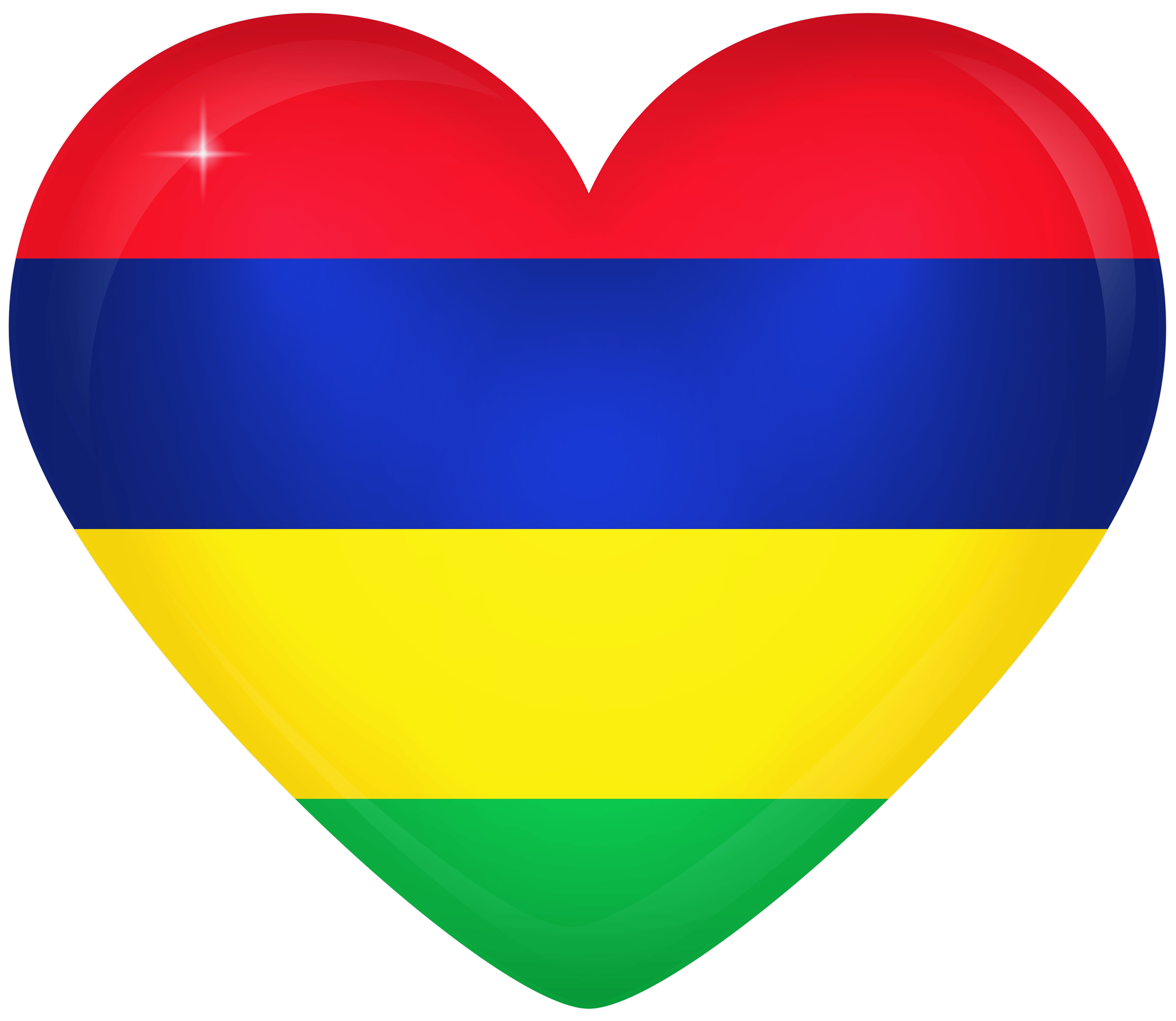 Mauritius Large Heart Flag Quality