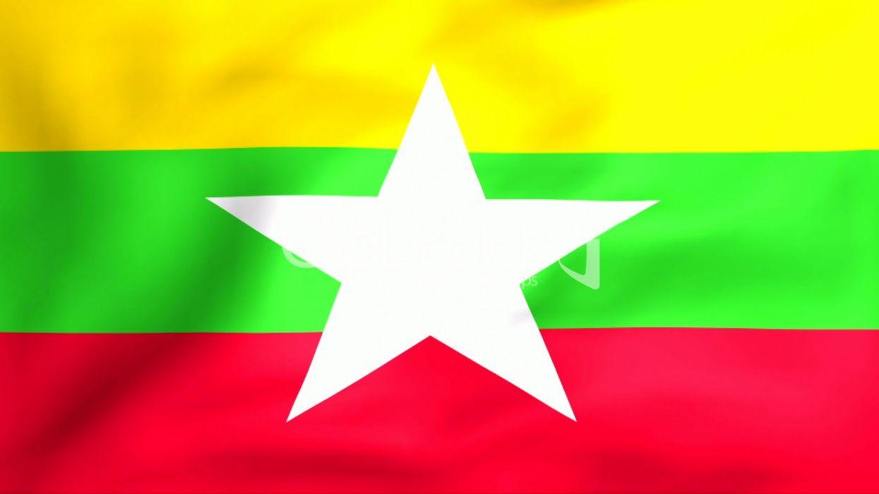 Flag Of Myanmar asia wallpaperx1080