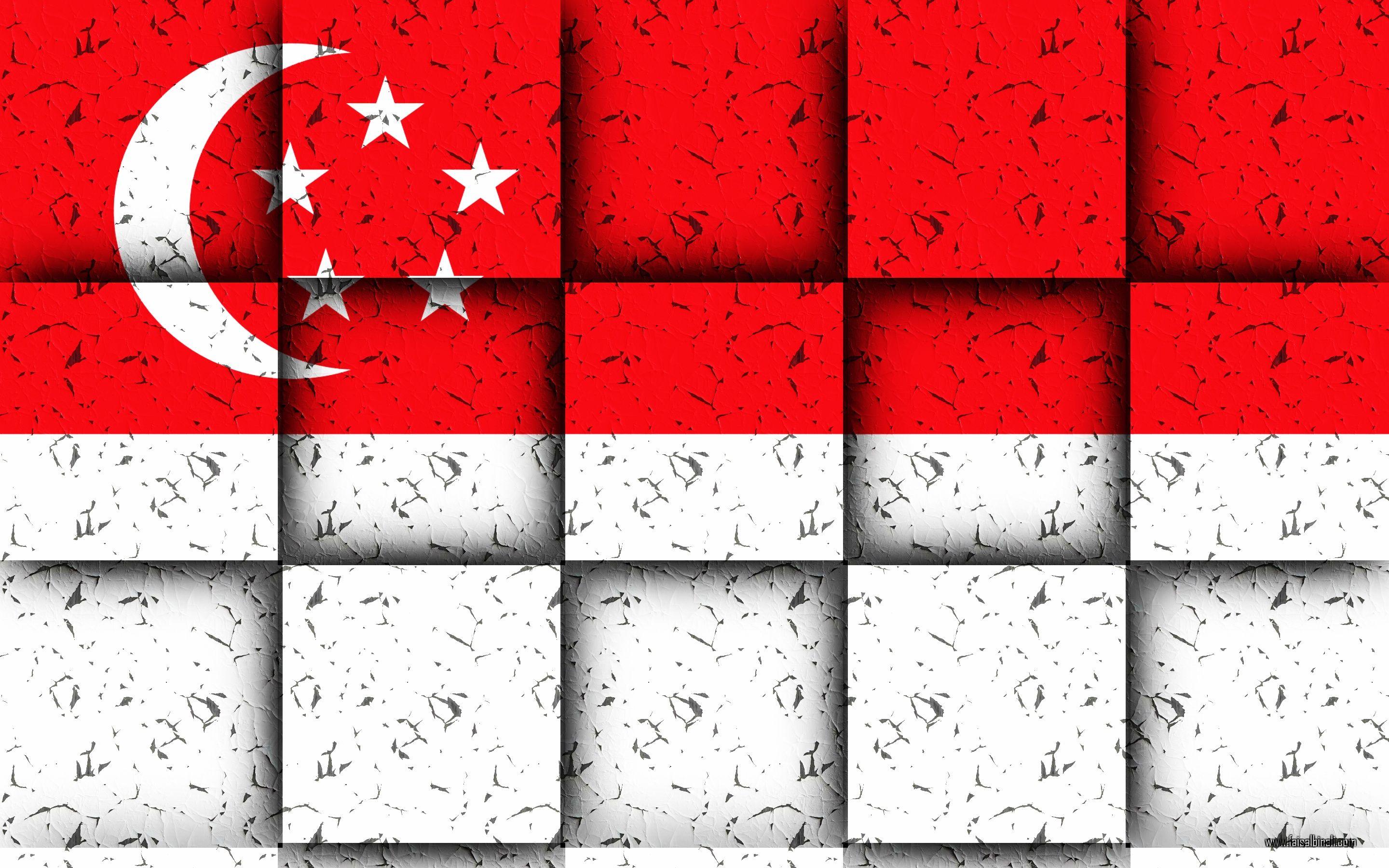 singapore #flags #artwork #Wallpaper #for #smartphones, #tablets