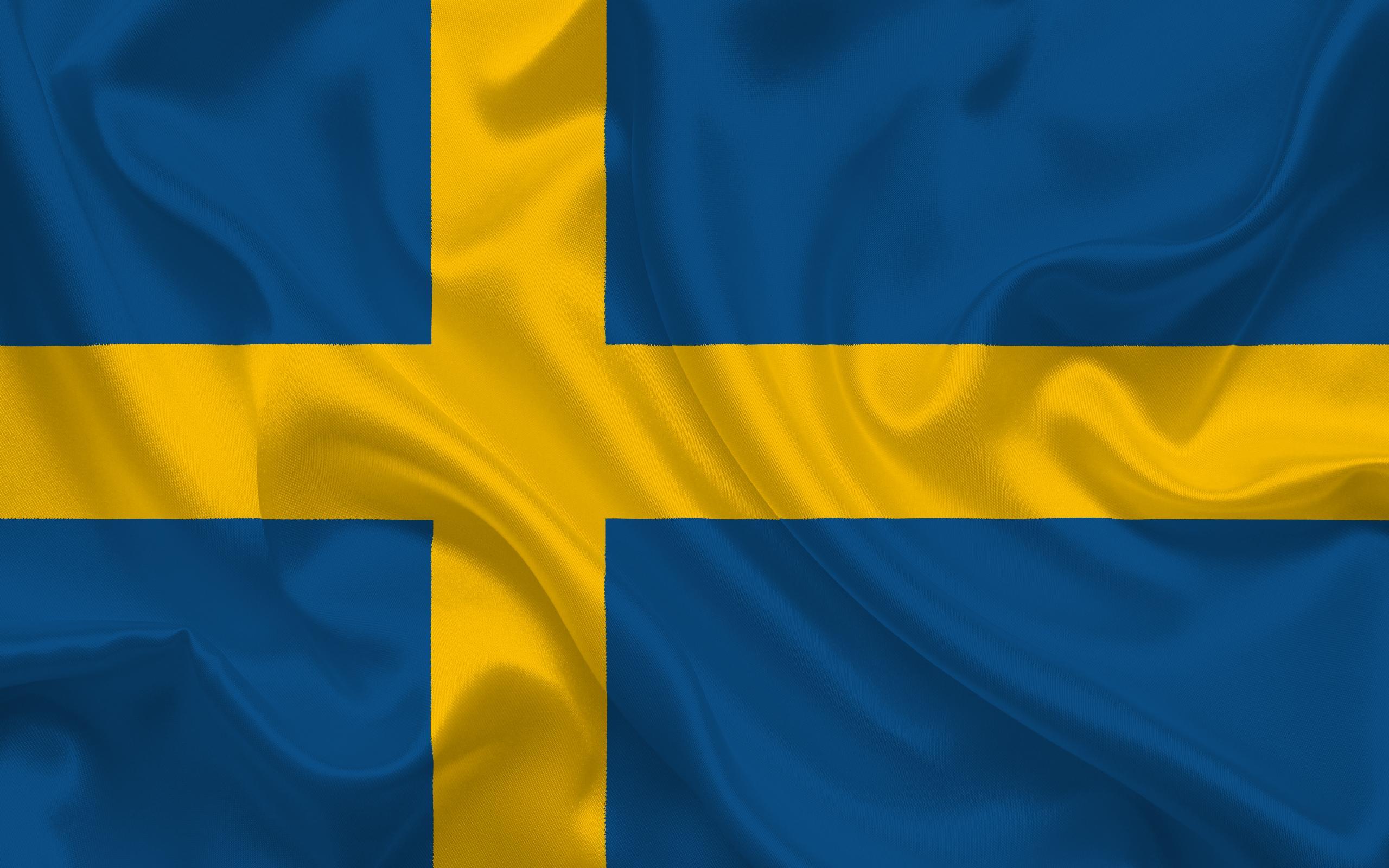 Download wallpaper Swedish flag, Sweden, Europe, flag of Sweden