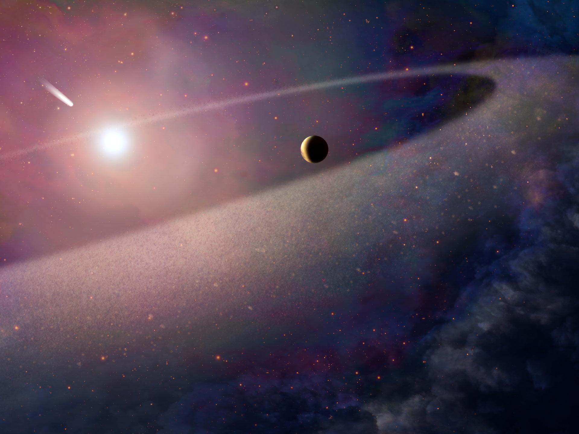Hubble Finds Extrasolar Kuiper Belt Object Ripped Apart