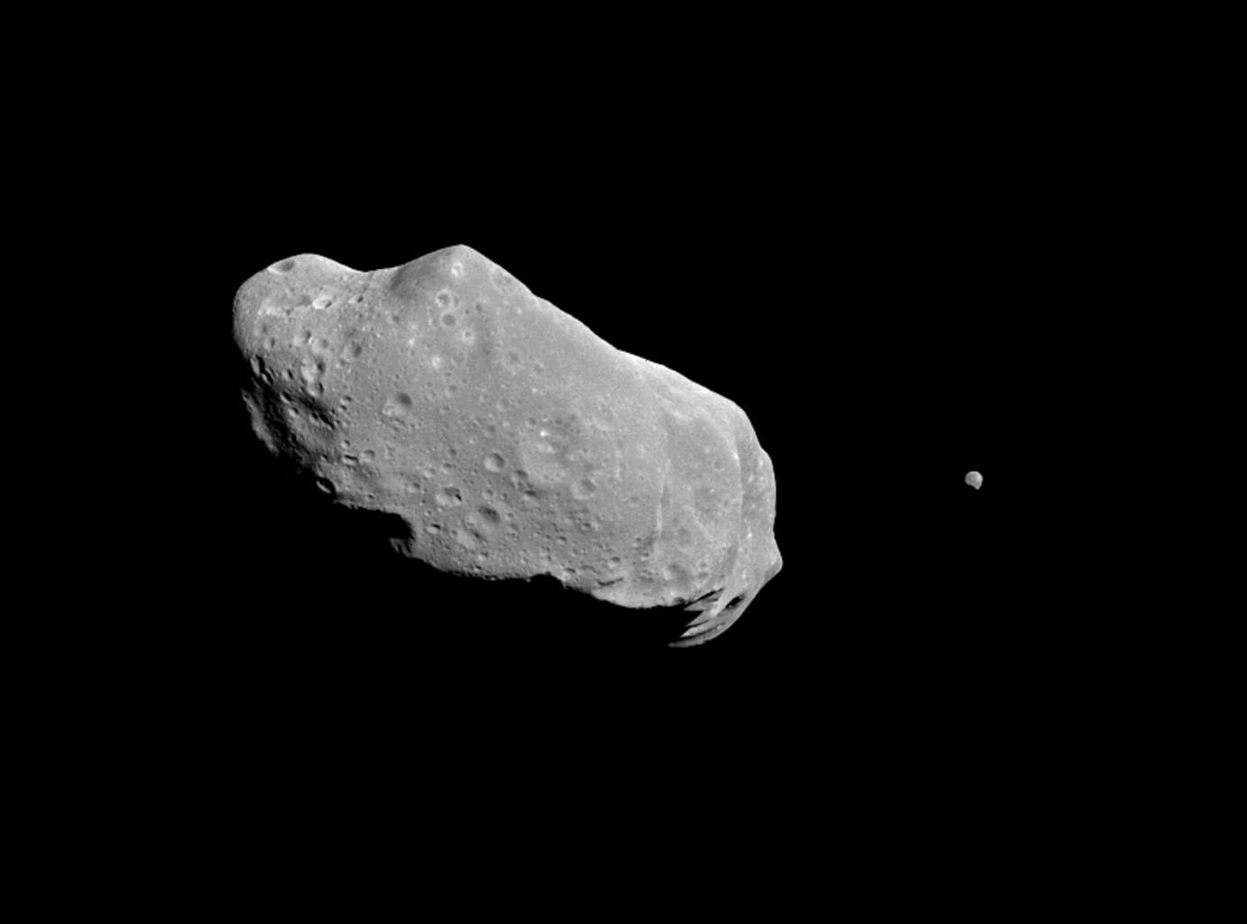 Space Image. Asteroid Ida and Its Moon