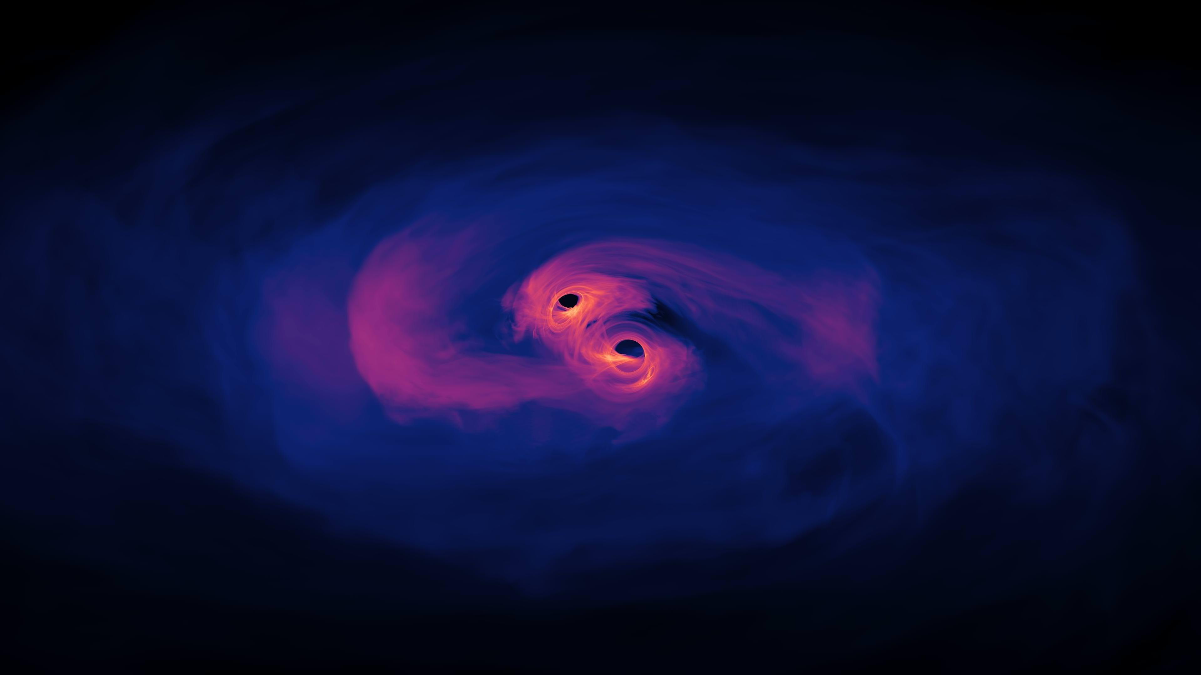 Supermassive Blackhole Binary System [38402160] #Hdwallpaper