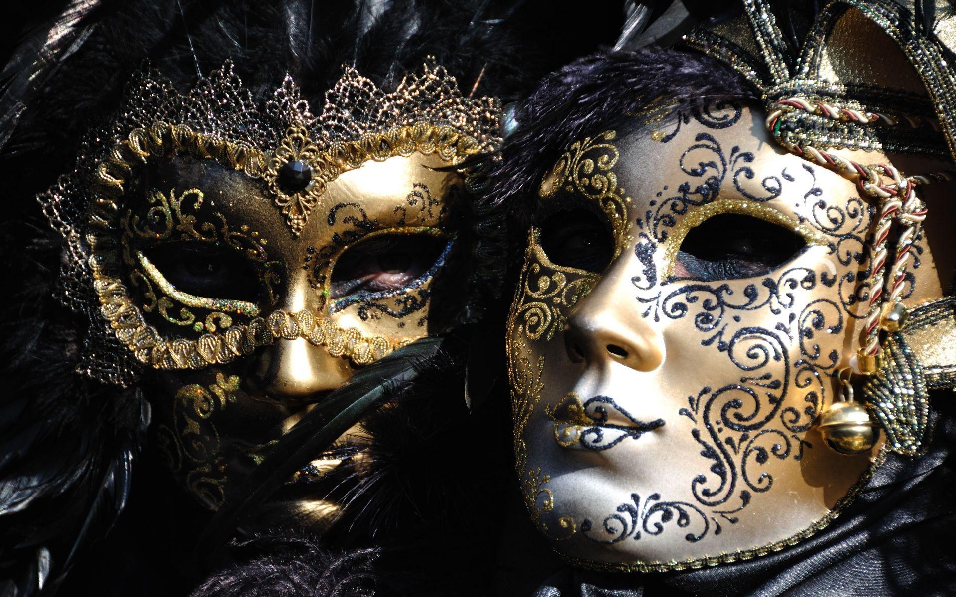 Masks at the Carnival of Venice HD desktop wallpaper, Widescreen