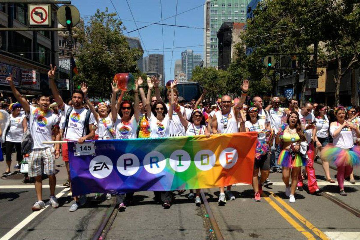 EA employees recount company's second annual San Francisco Pride