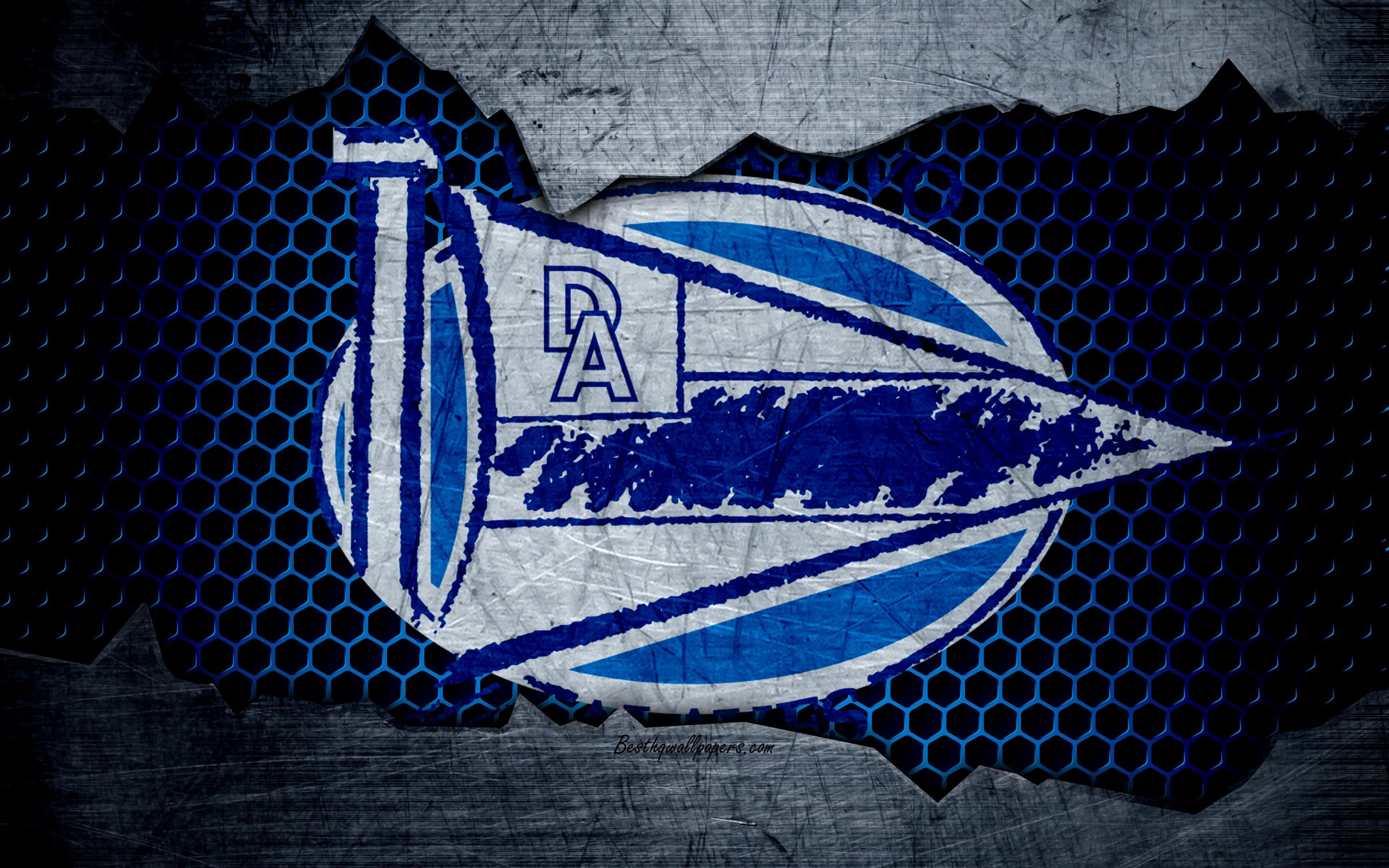 Download wallpaper Deportivo Alaves, 4k, La Liga, football, emblem