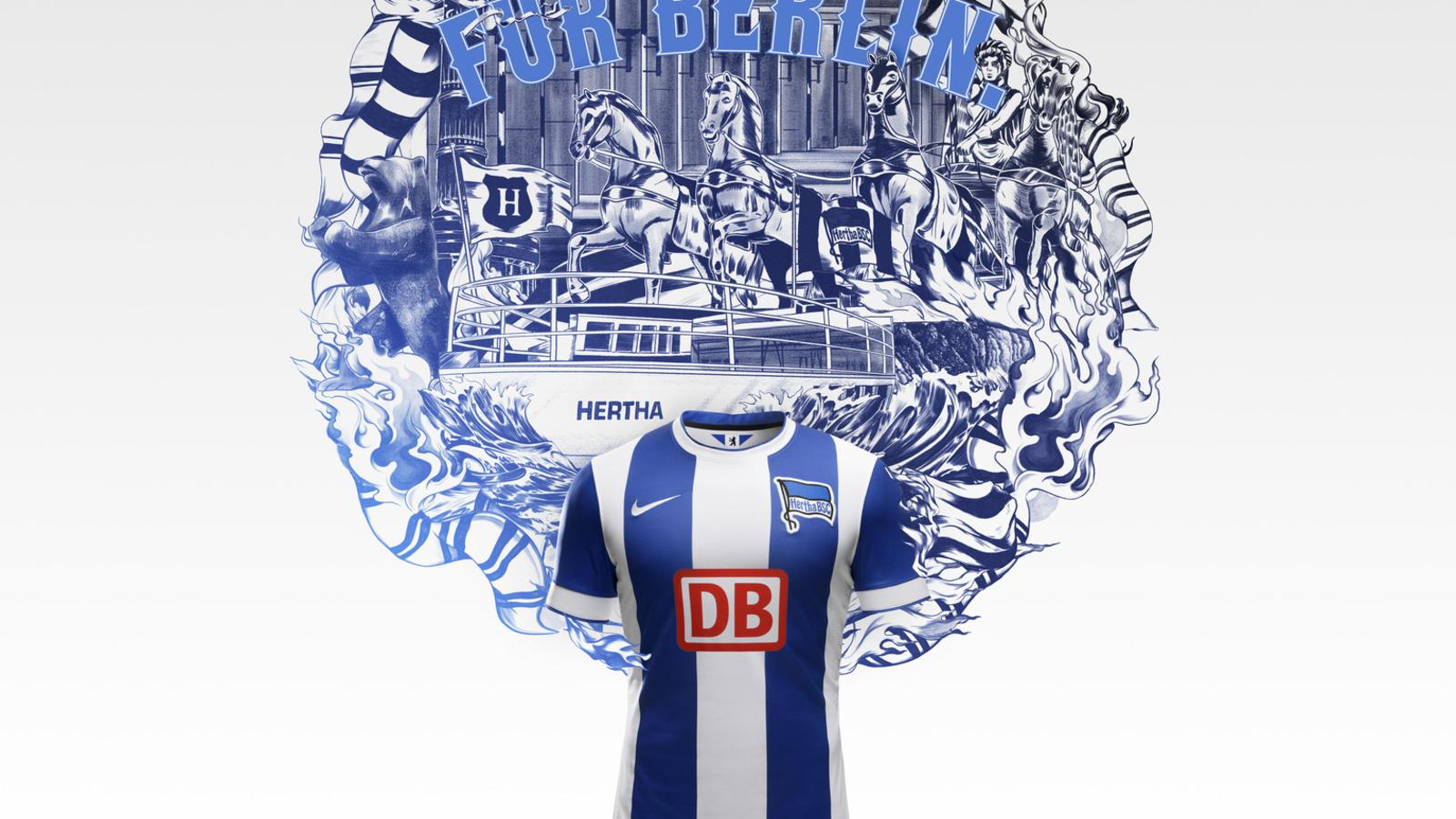 Nike And Hertha BSC Berlin Unveil New Home And Away Kits For 2014 15