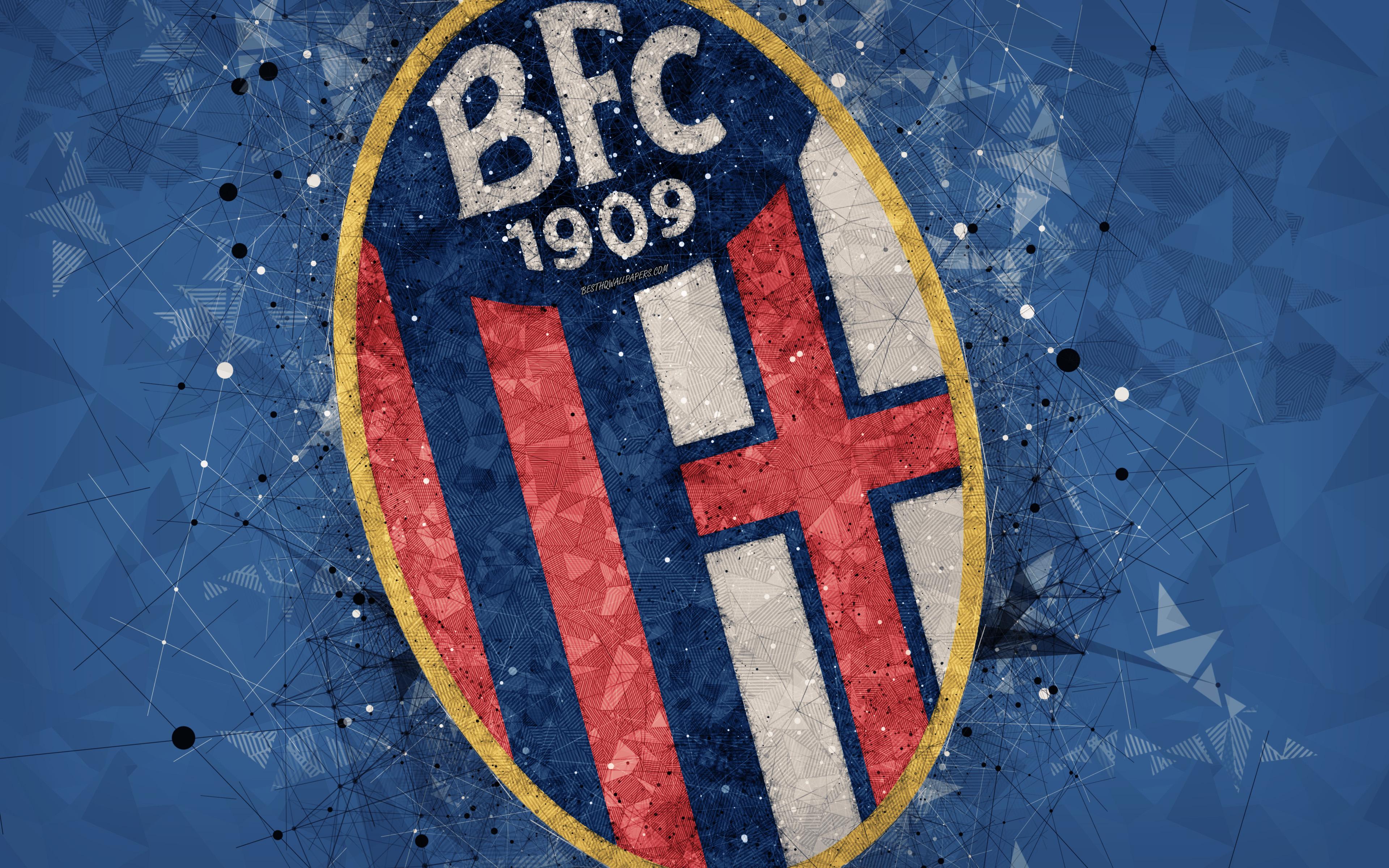 Download wallpaper Bologna FC, 4k, Italian football club, creative