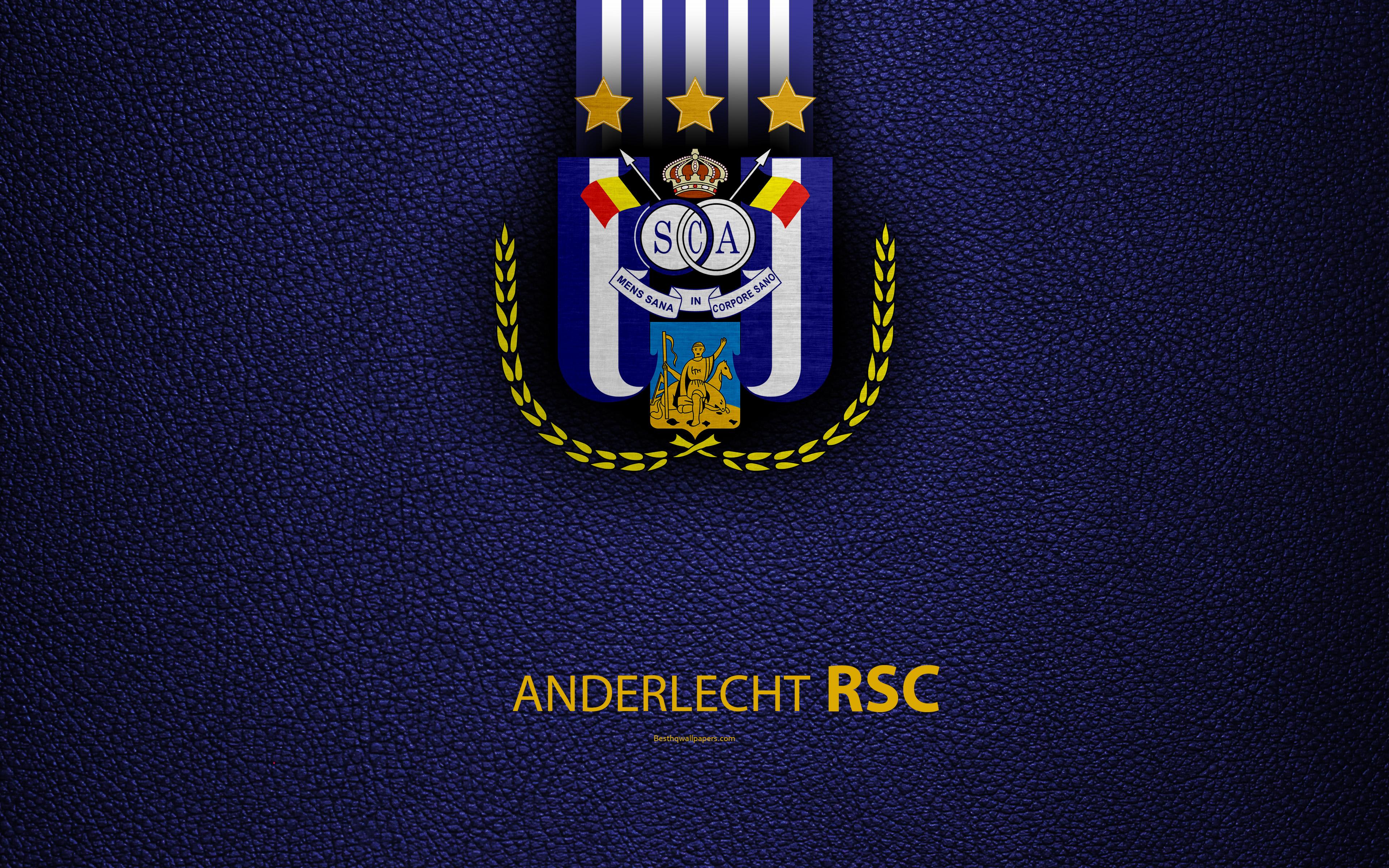Download wallpaper Anderlecht FC, 4K, Belgian Football Club, logo