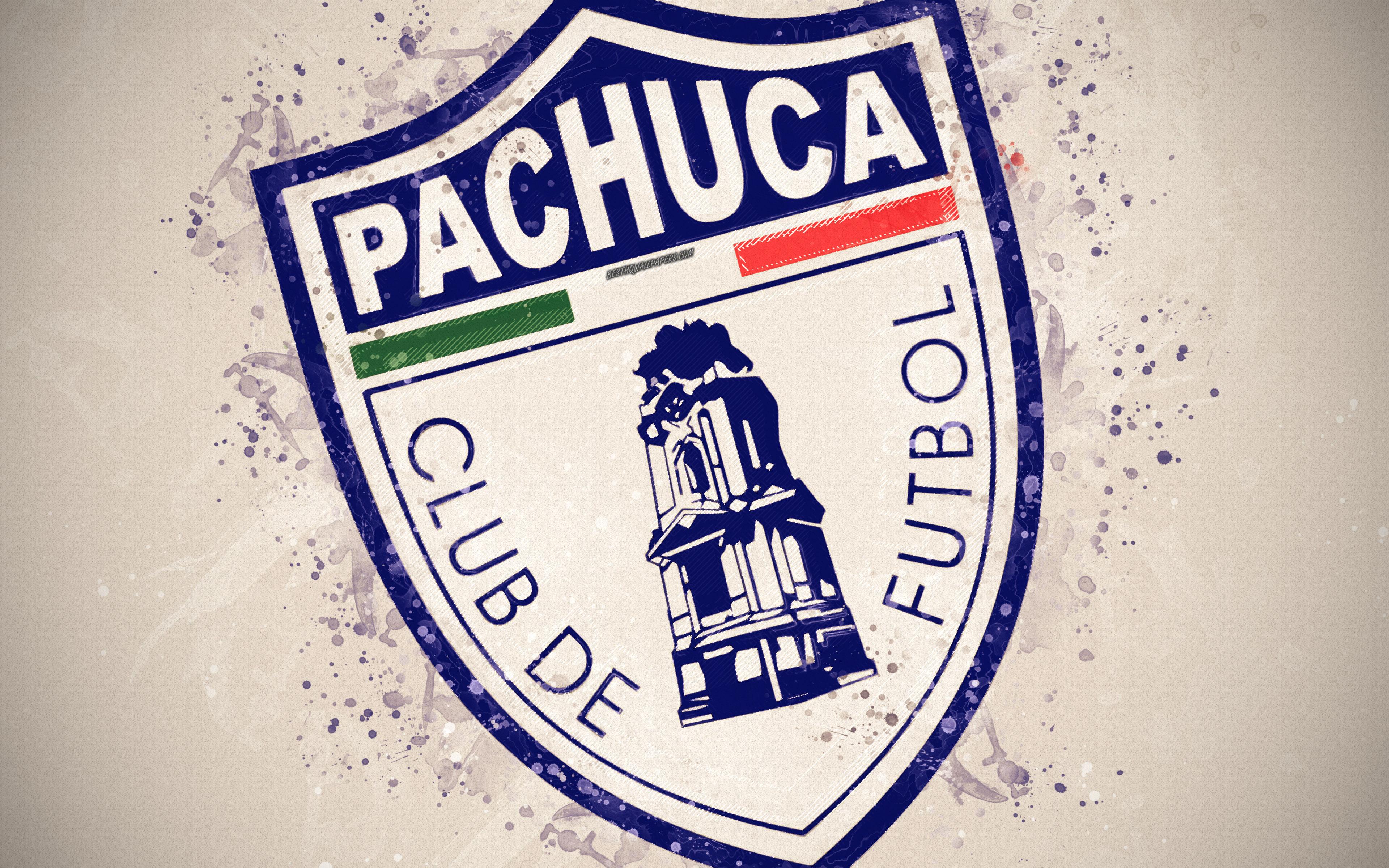 Download wallpaper CF Pachuca, 4k, paint art, creative, mexican