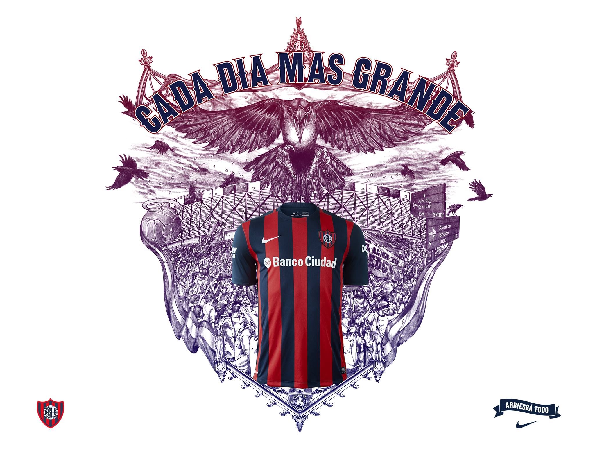 San Lorenzo, con nueva marca y camisetas renovadas este 2015. Mateu