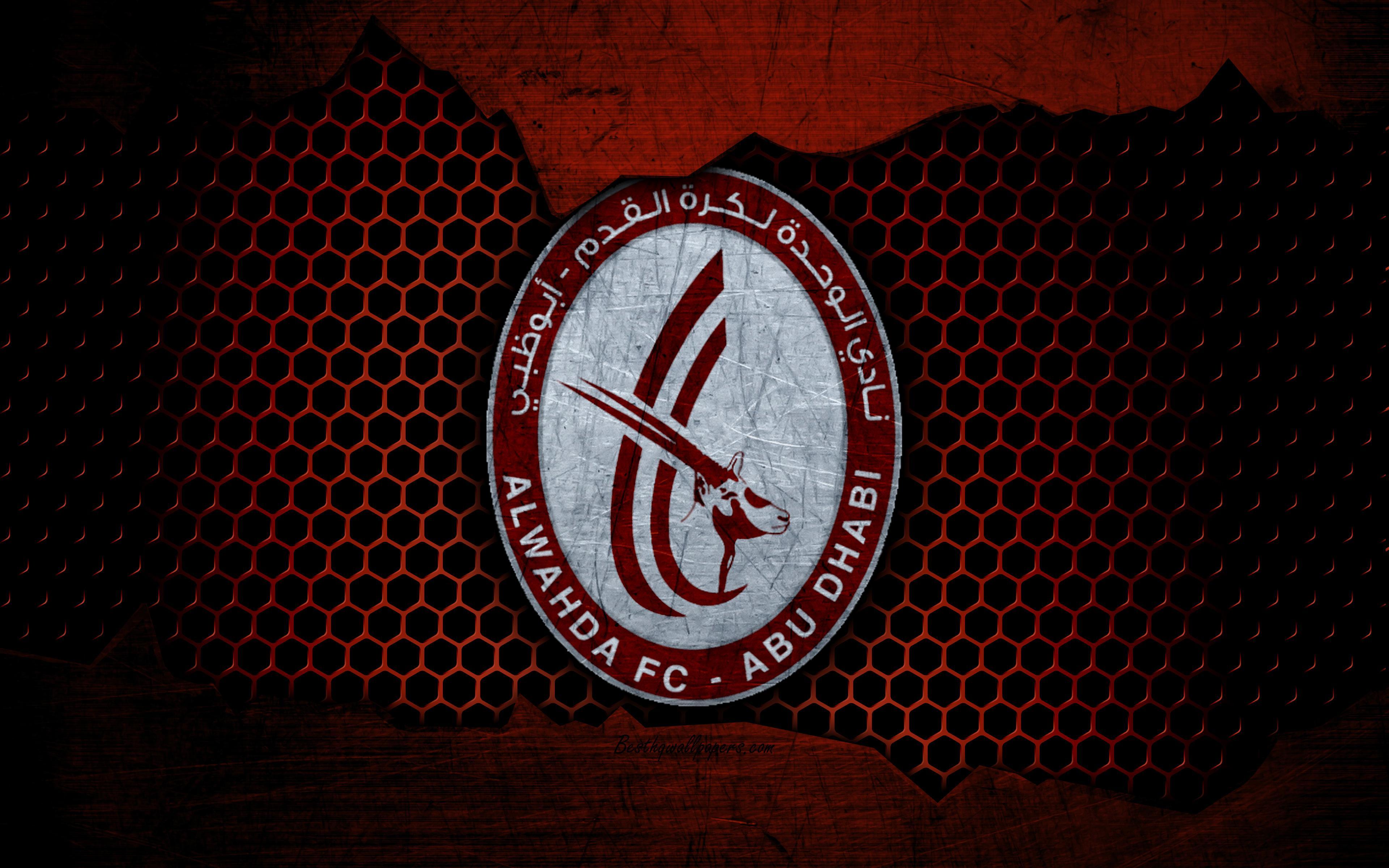 Download wallpaper Al Wahda, 4k, logo, UAE League, soccer, football