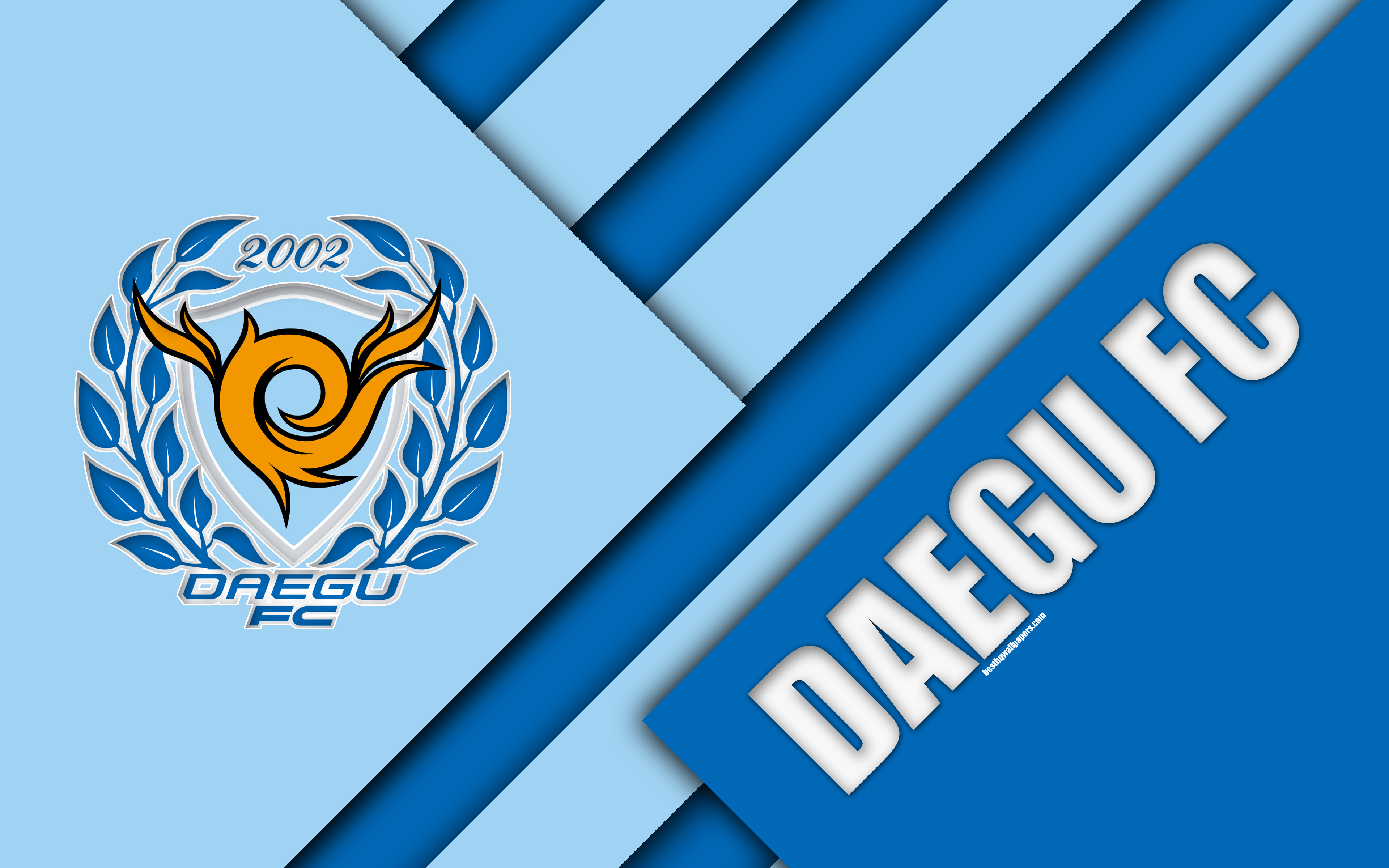 Download wallpaper Daegu FC, 4k, logo, South Korean football club