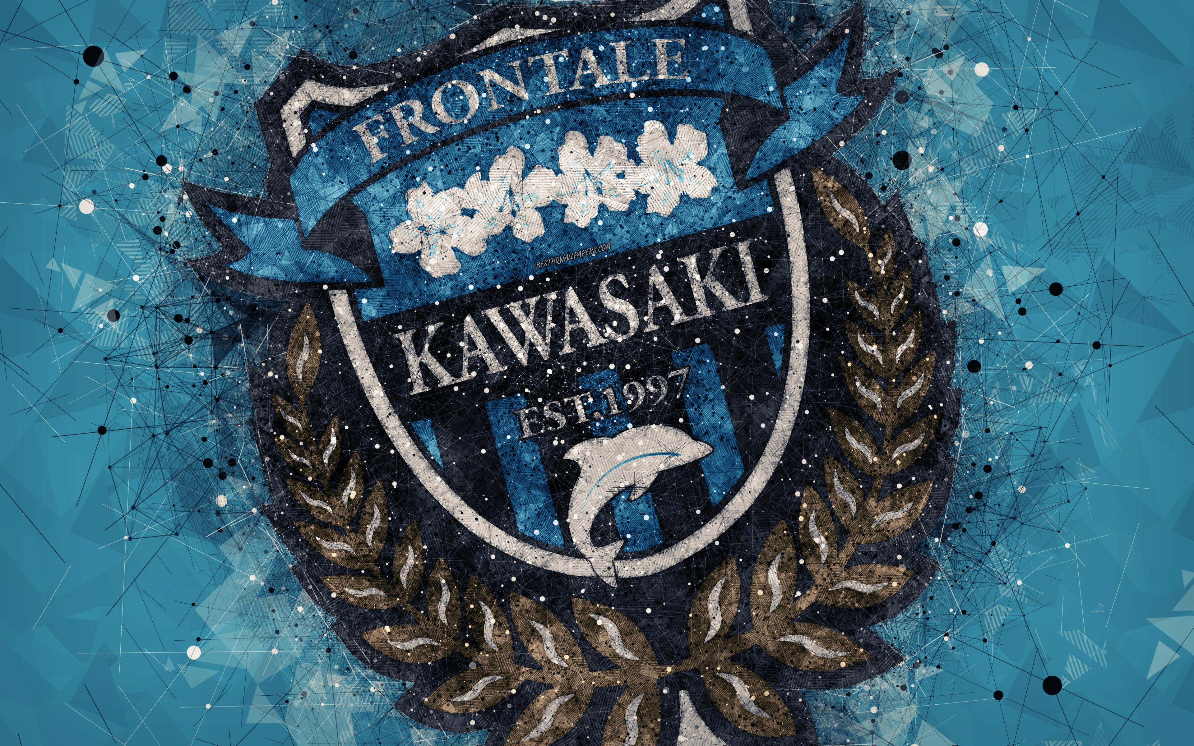 Download wallpaper Kawasaki Frontale, 4k, Japanese football club