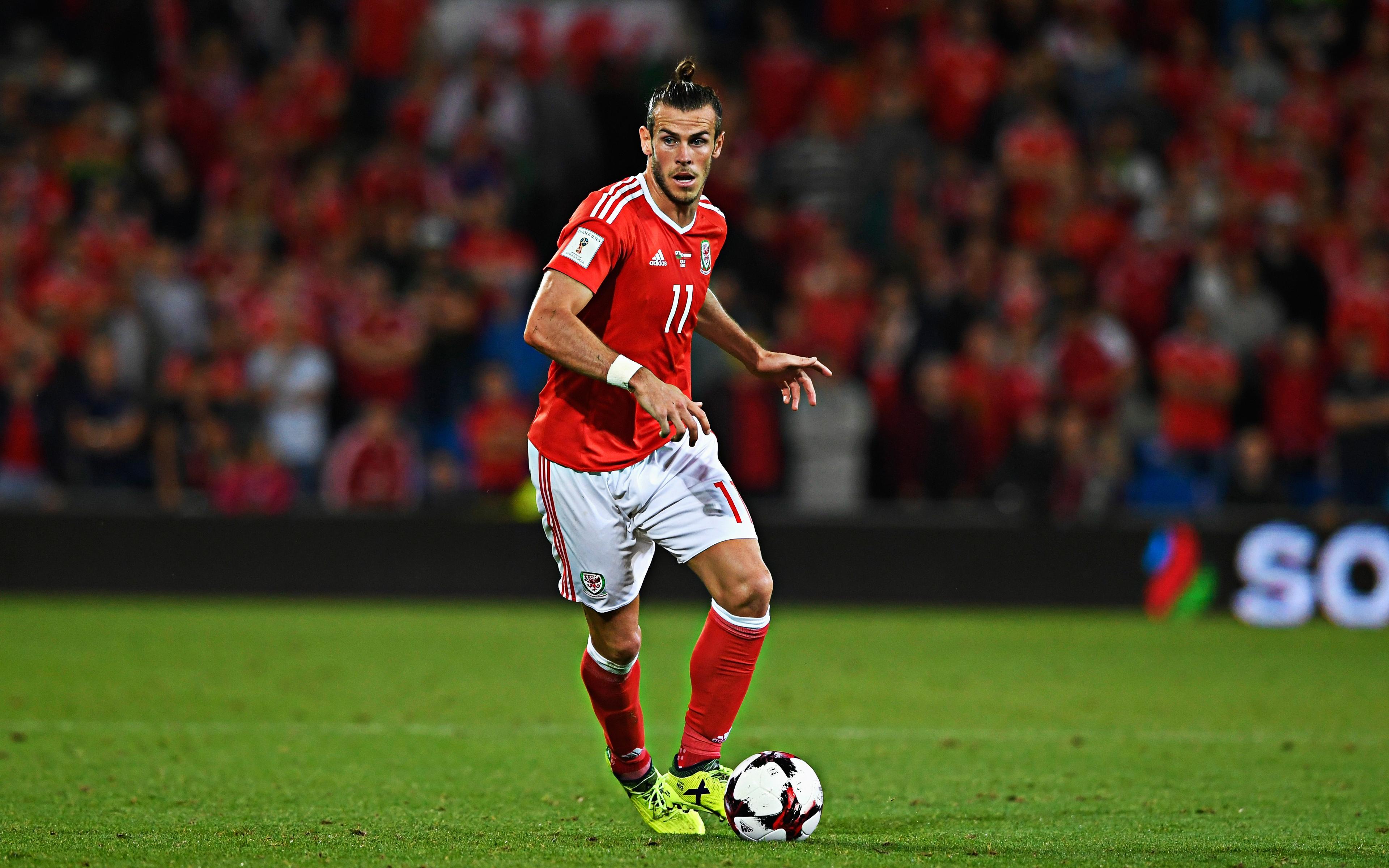 Download wallpaper Gareth Bale, 4k, Wales national football team