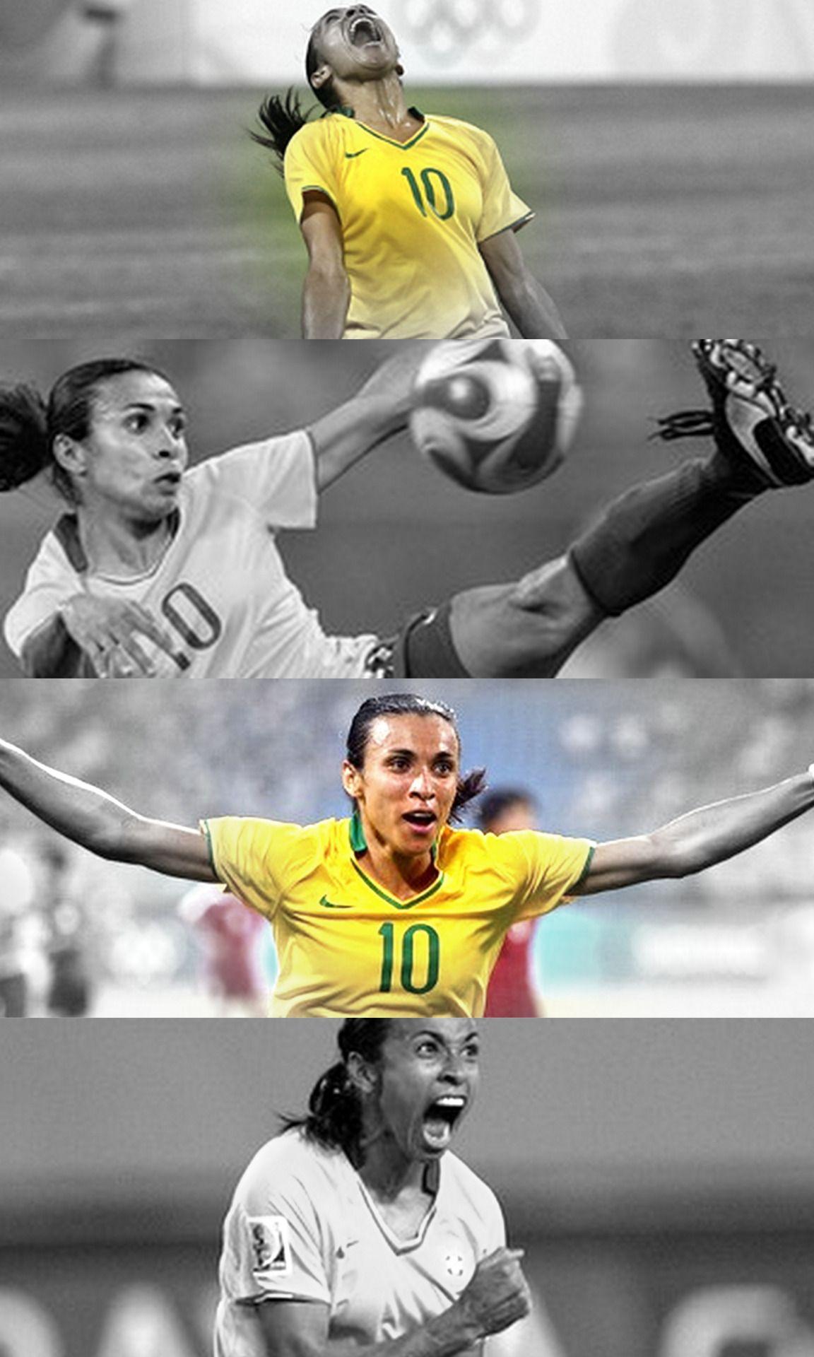 The most decorated player in women's soccer, Marta Vieira da Silva