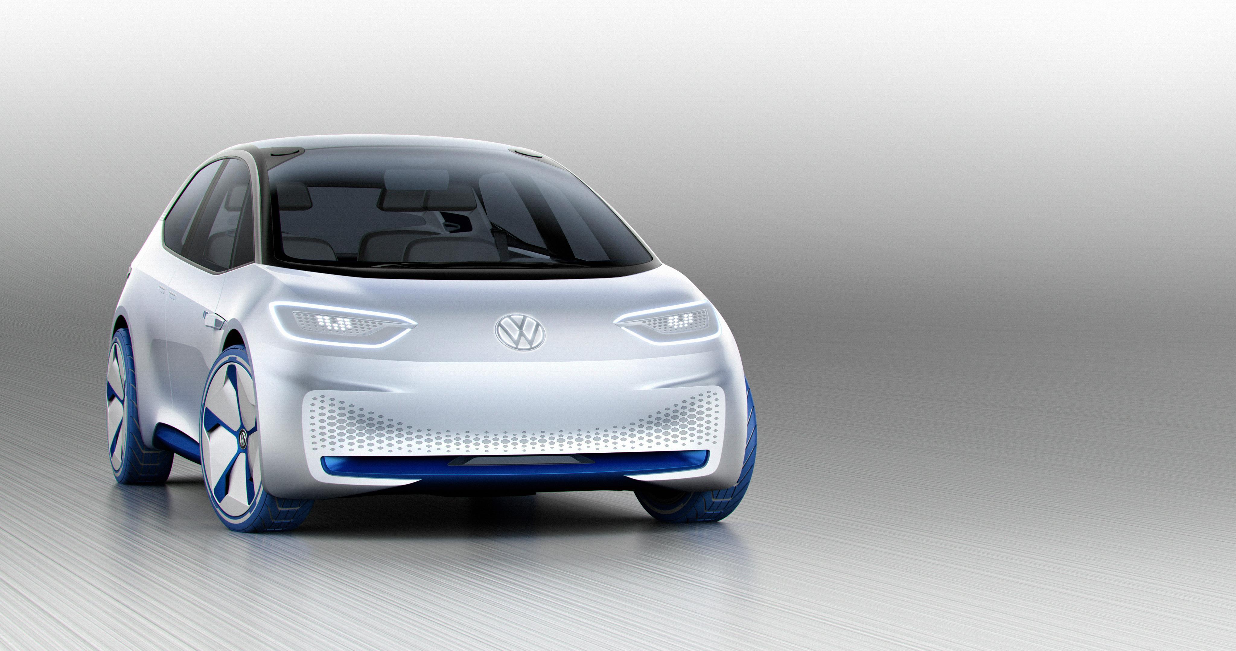 Wallpaper Volkswagen I.D, Concept Cars, Electric Cars, Paris Motor