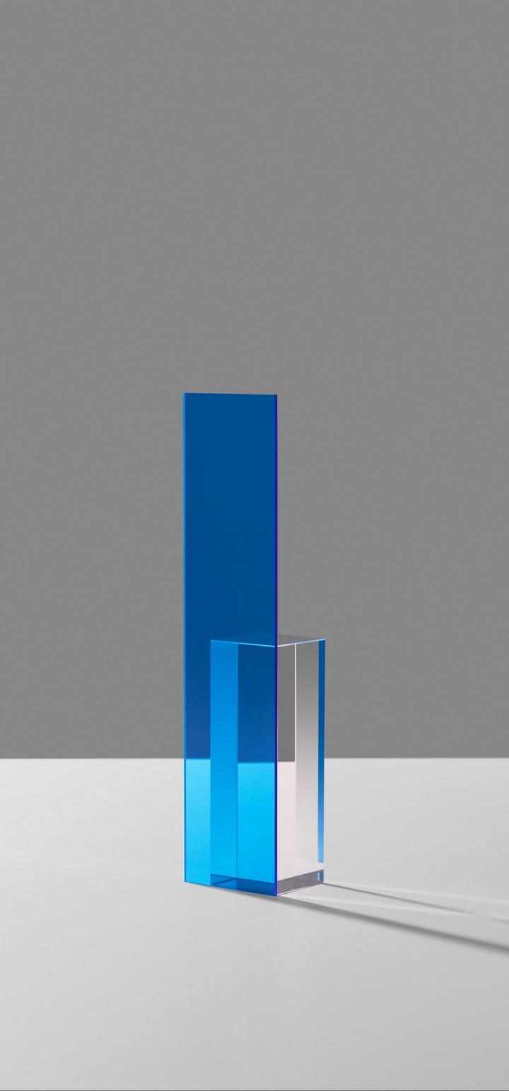 Shape Glass Blue Wallpaper - [720x1544]