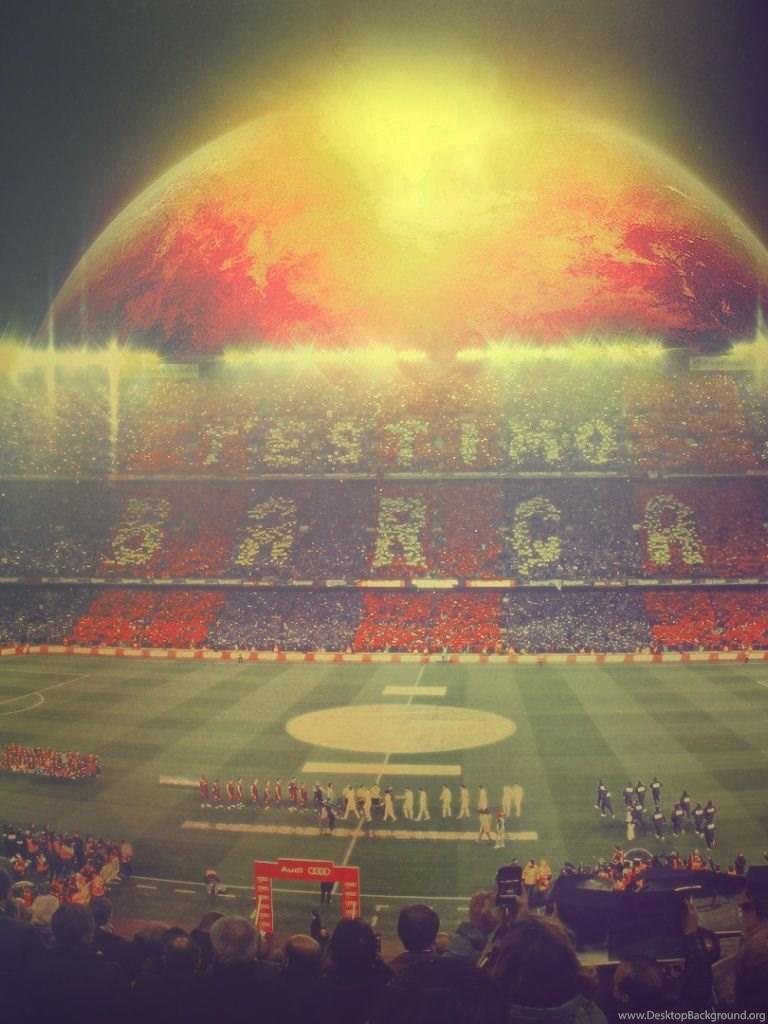 FC Barcelona Camp Nou iPad Wallpaper Desktop Background