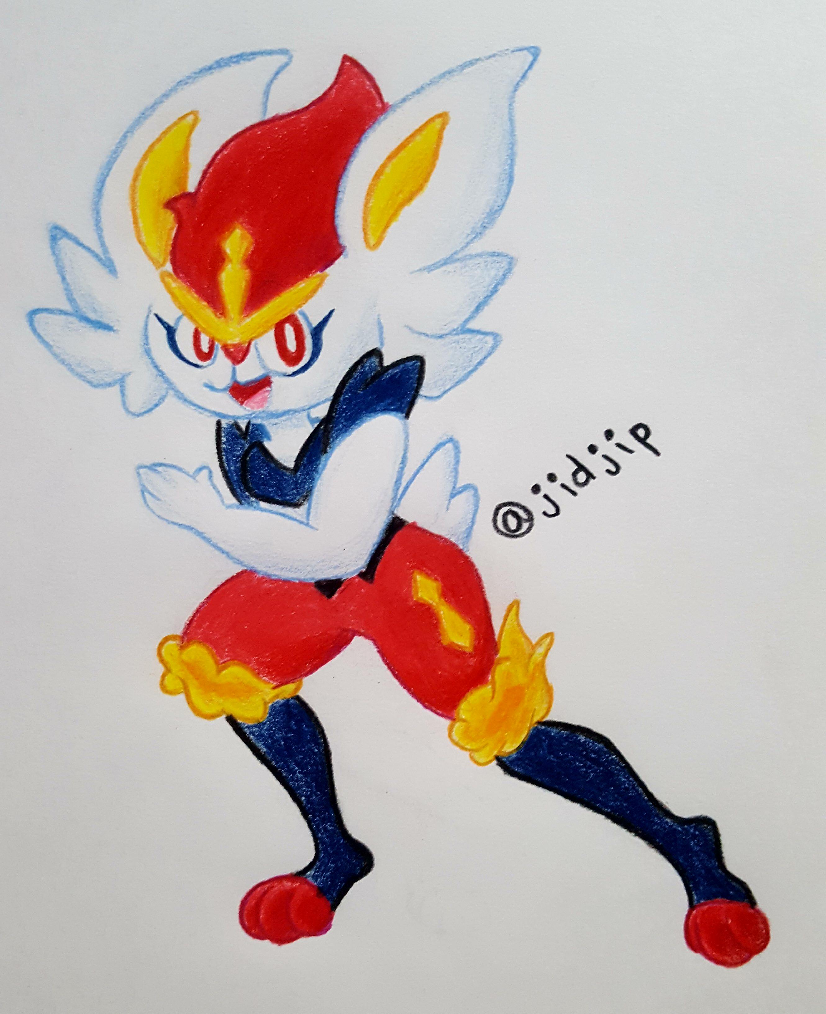 Fan Art of Cinderace from Pokemon Sword and Shield