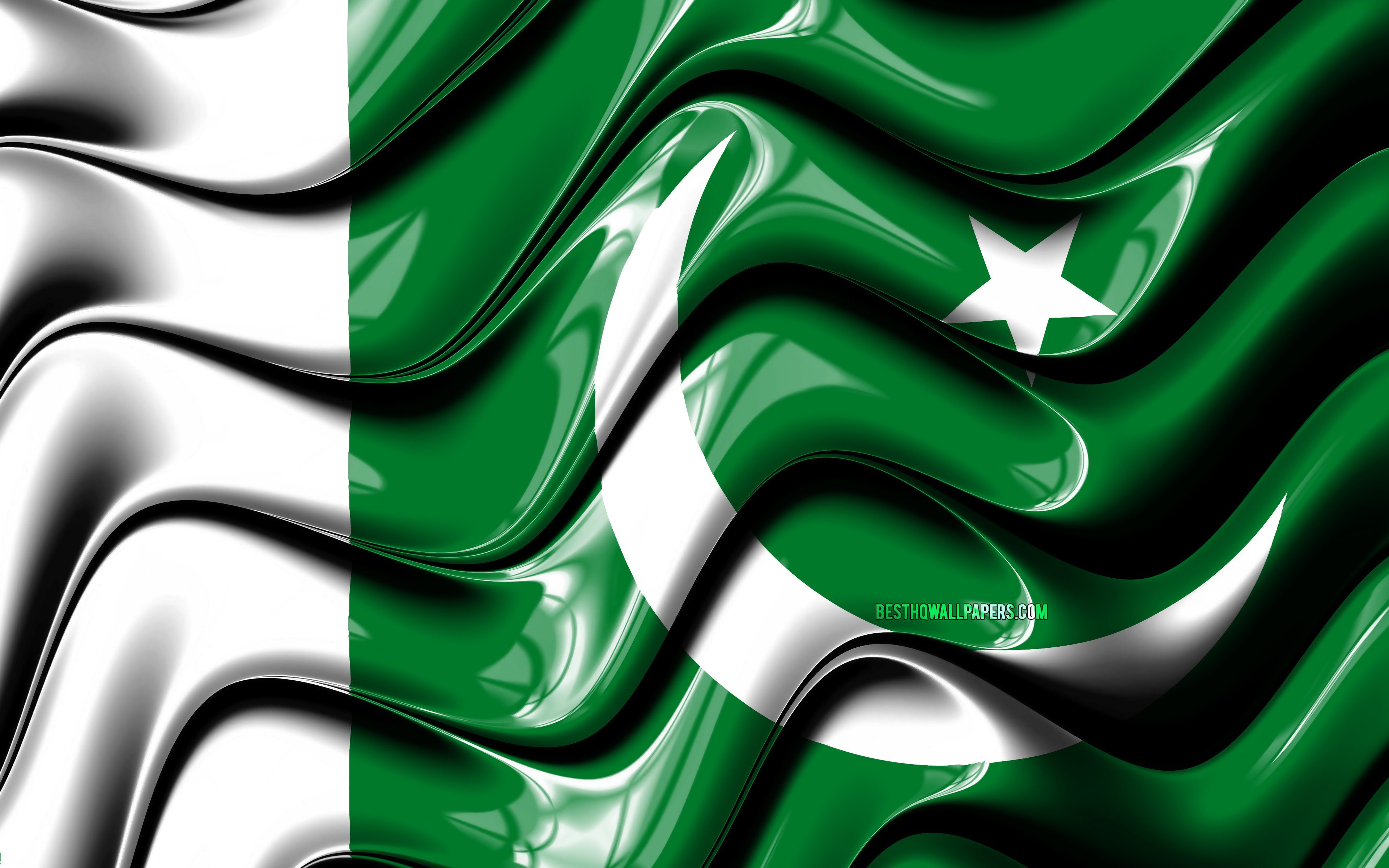 Pakistani Flag, 4k, Asia, National Symbols, Flag Of