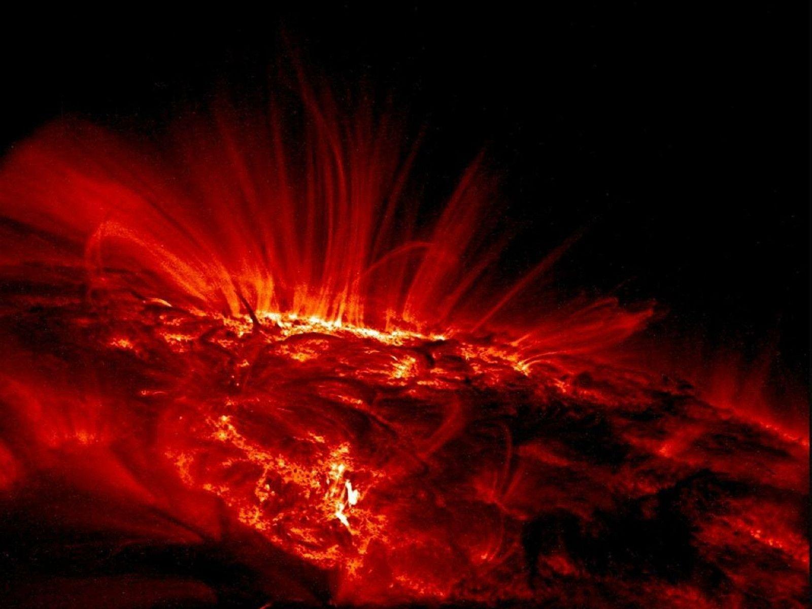 The Suns Solar Flares, Nasa, Desktop and mobile wallpaper
