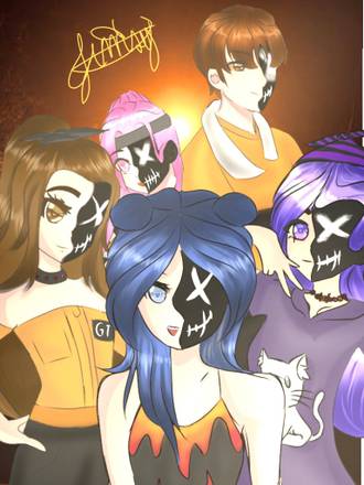 Itsfunneh and krew and draca and krewbois