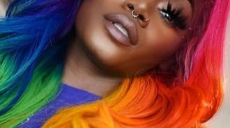 Rainbow lace front 