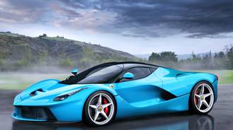 Blue Ferrari 