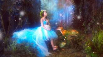 Digital Art Fairy In A Forest  