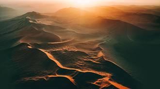 Sand Dunes Sunset