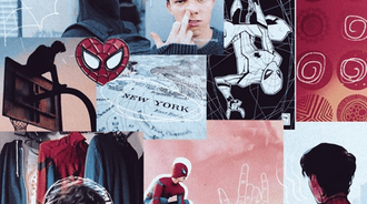tom holland collage