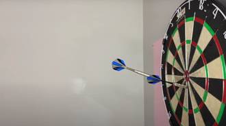 I Robbin hood a dart which is very rare to do:0