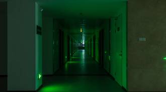 Nothing scary about a green hallway.. right..?