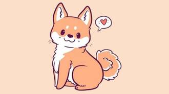 A Dog? A Fox? Maybe both! Cute Dog Wallpaper