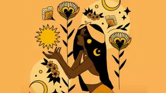 Zodiac Leo Moon and Sun Wallpaper