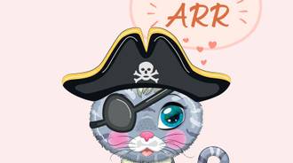 September wallpaper: Meow Like A Pirate Day