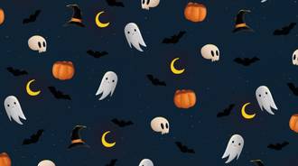 Halloween theme ghost wallpaper- Laptop 