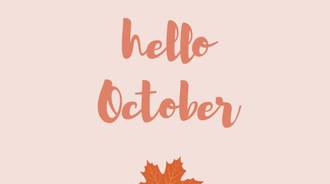 "Hello October" Wallpaper- iPhone 