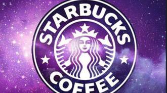 Cute galaxy Starbucks wallpaper 