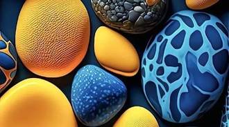 Colourful pebbles 